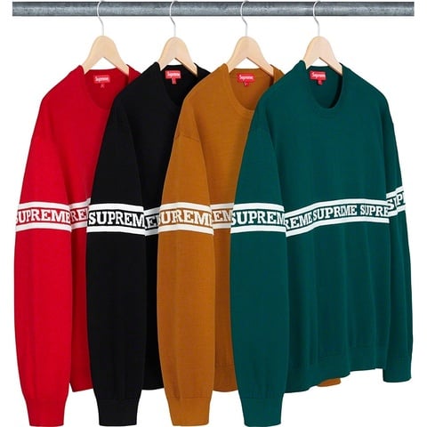 Supreme Logo Stripe Knit Top - $138.00
