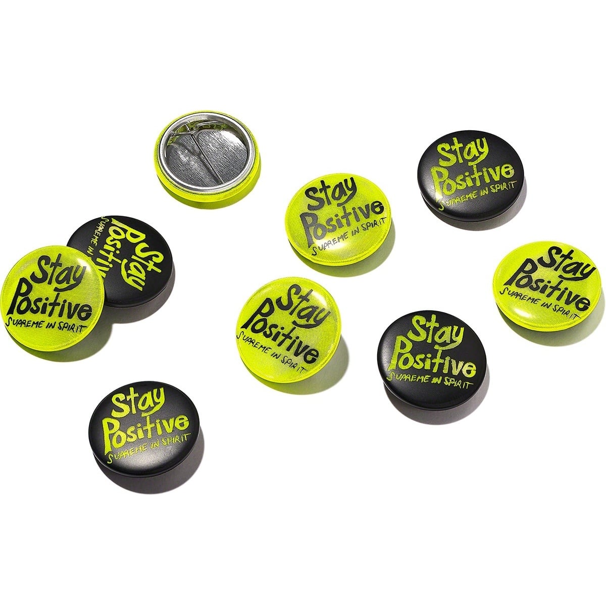 Supreme Stay Positive Button (fall/winter 2020) - $2.00