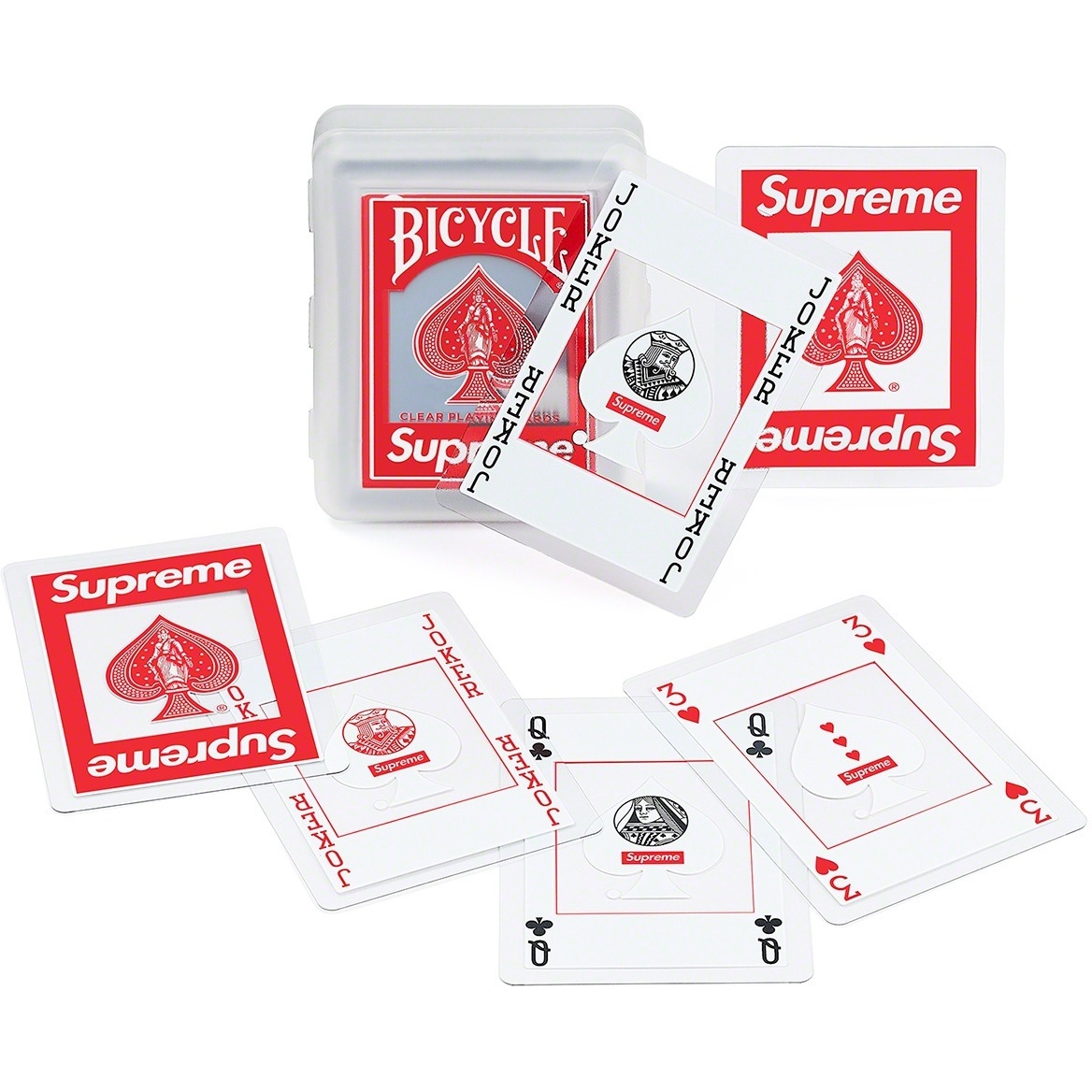 Supreme®/Bicycle® Clear Playing Cards - SupremeCommunity