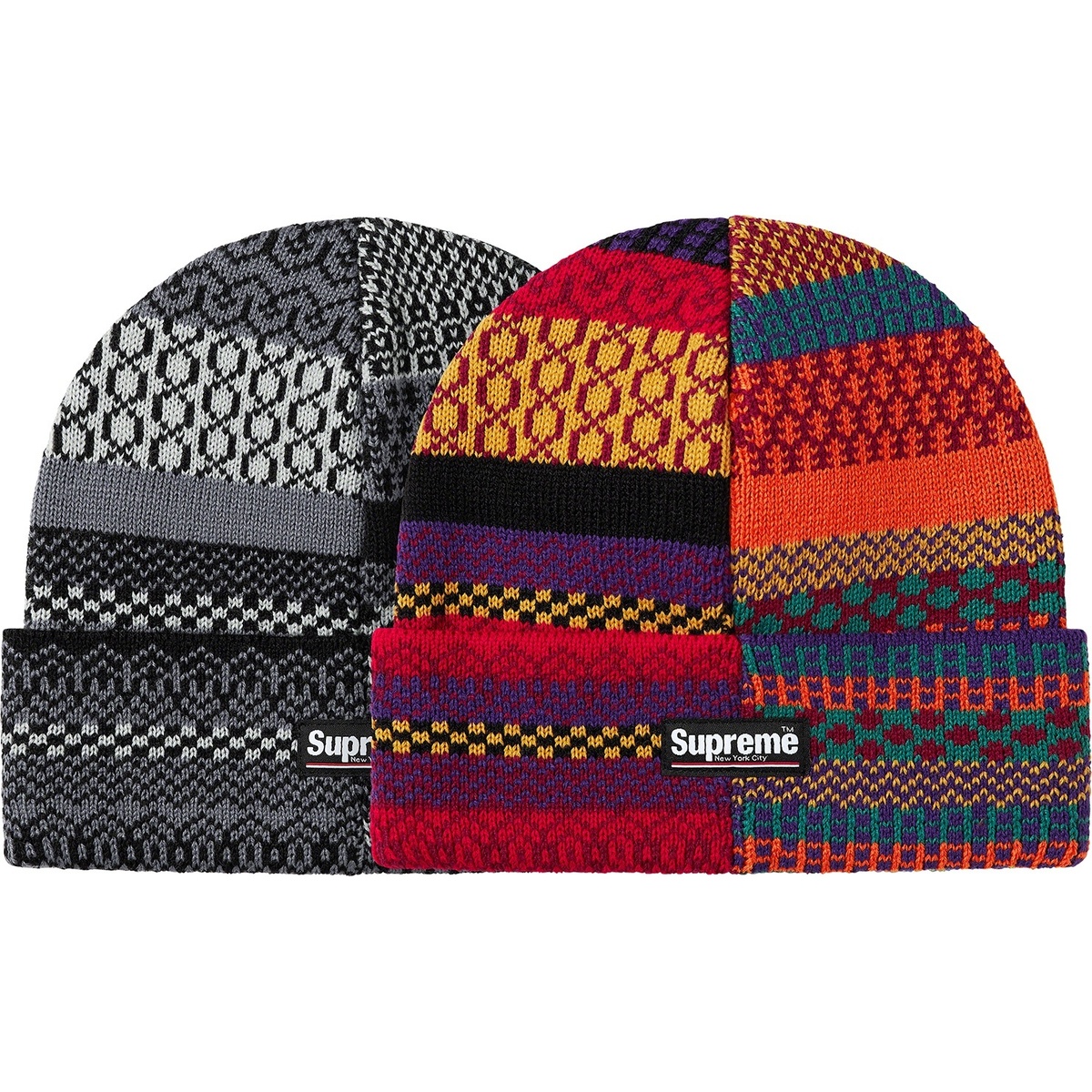 Supreme Multi Pattern Beanie (fall/winter 2020) - $36.00