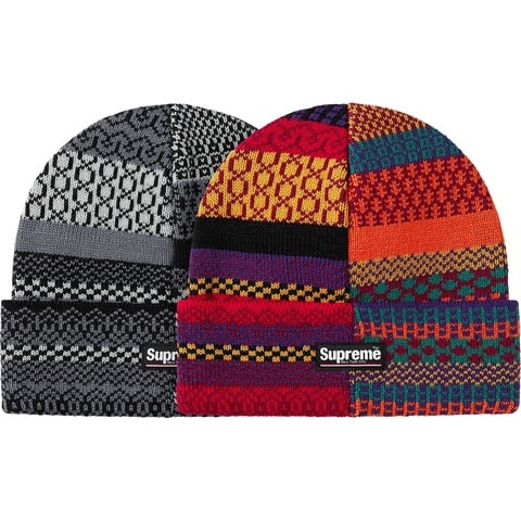 Supreme Multi Pattern Beanie - $36.00