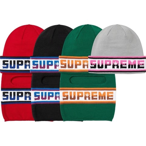 Supreme Double Logo Facemask Beanie - $40.00