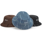 Supreme Logo Stripe Jacquard Denim Crusher (FW20)