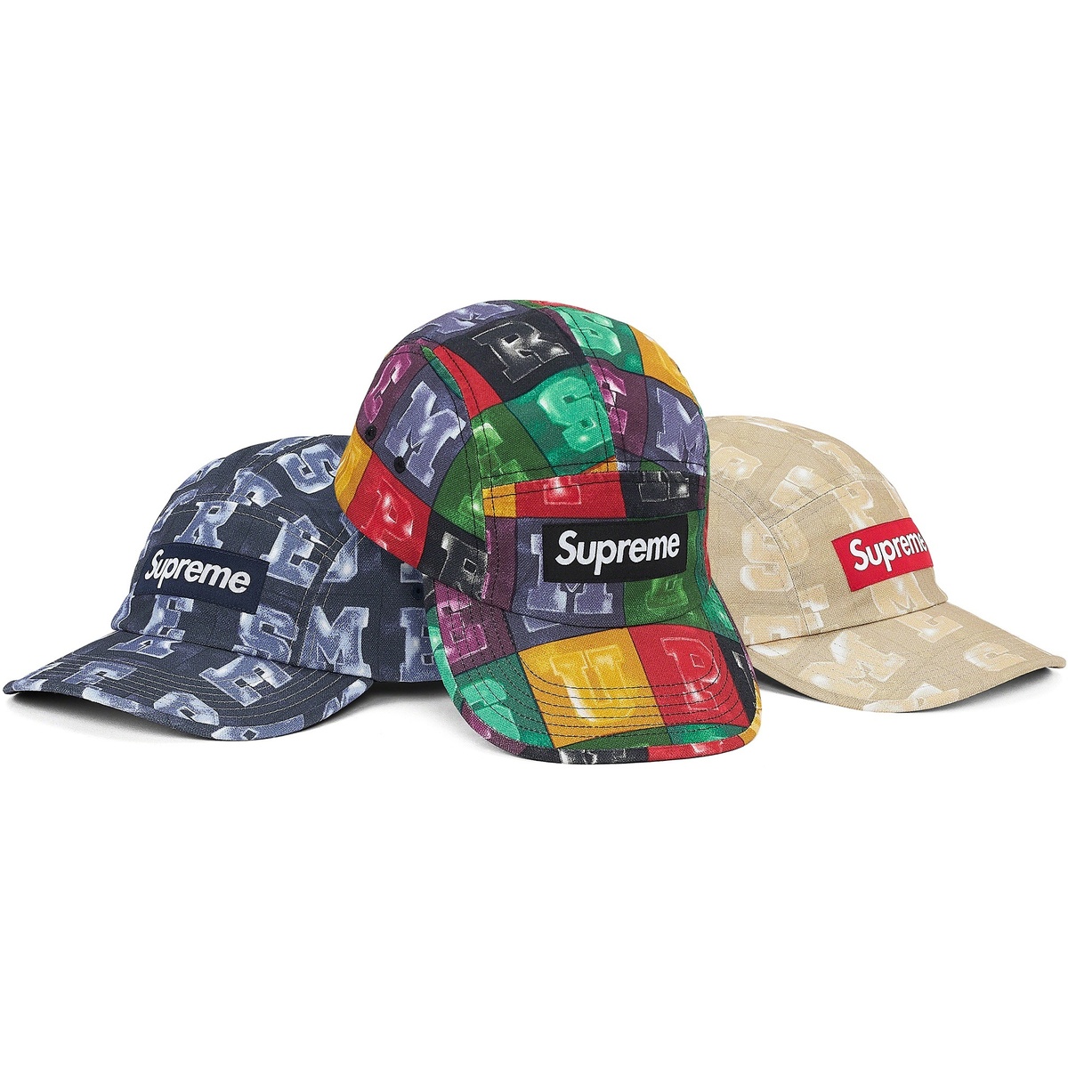 Supreme Blocks Camp Cap (fall/winter 2020) - $48.00