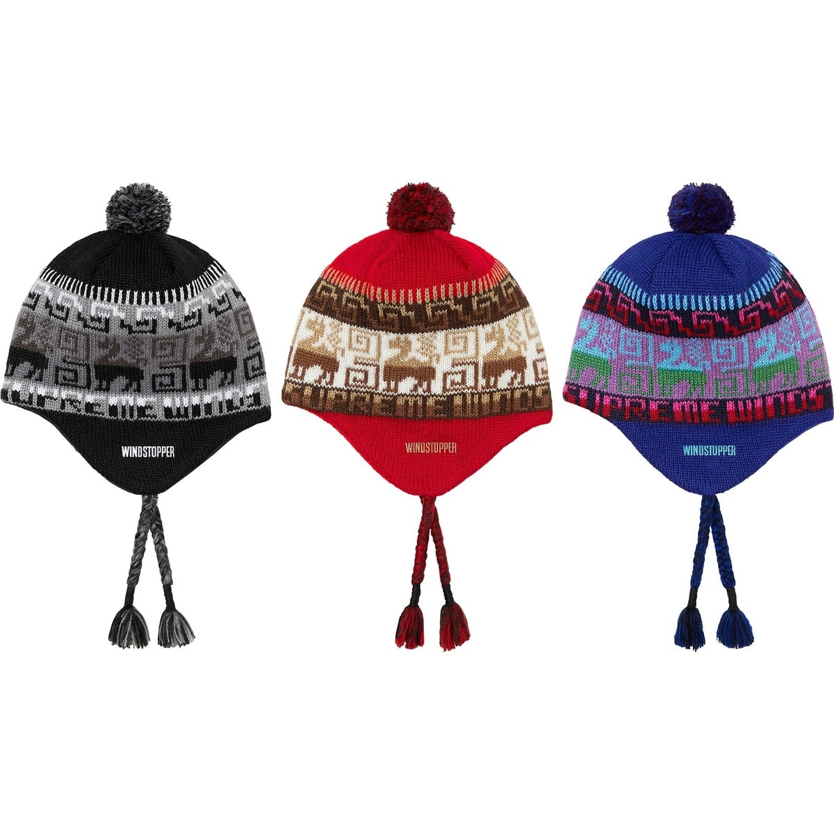 帽子 supreme Brushed Pattern Earflap Beanie s-l400.jpg
