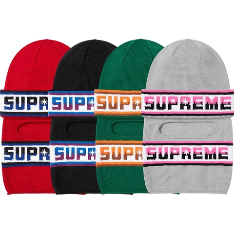 Supreme Double Logo Facemask Beanie - Colorway