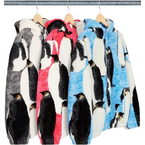 Supreme Penguins Hooded Fleece Jacket - $198.00