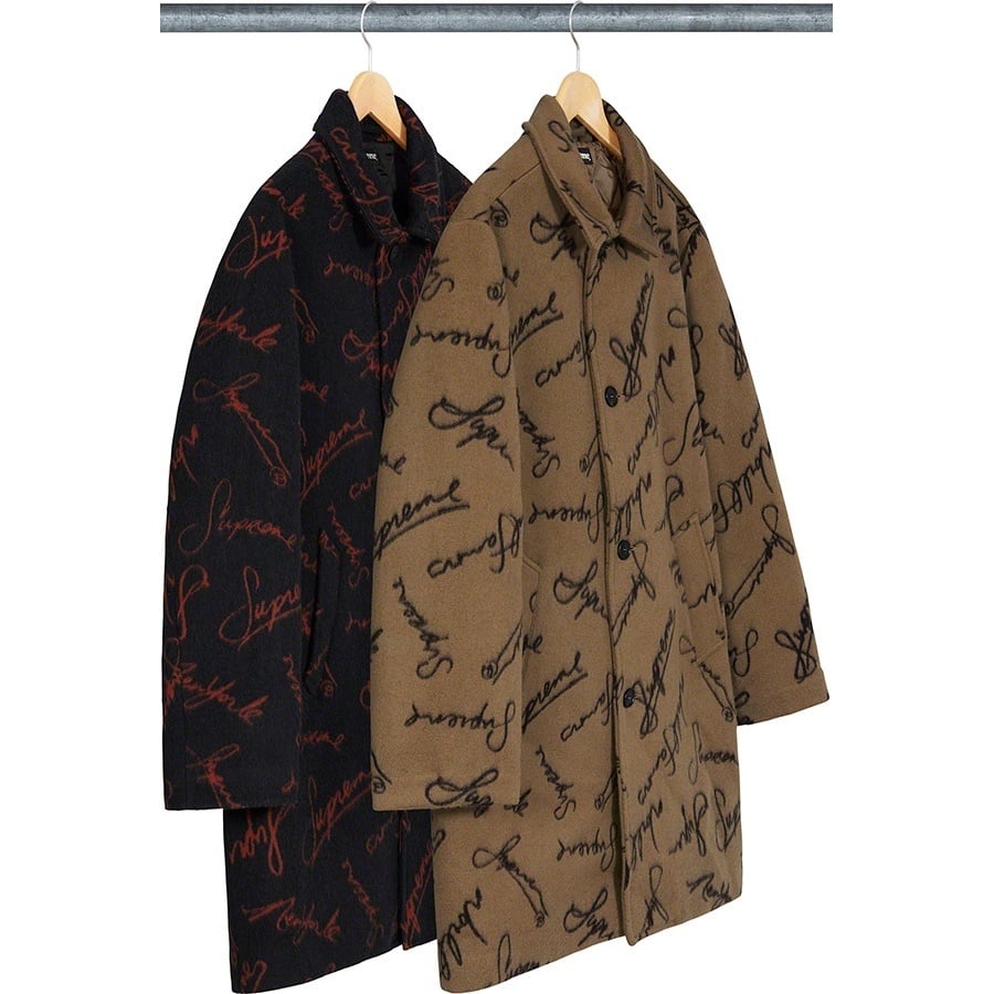 ジャケット・アウター Supreme Script Logos Wool Overcoat Script Logos Wool Overcoat - fall/winter 2020 - Supreme