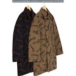 Supreme Script Logos Wool Overcoat (FW20)