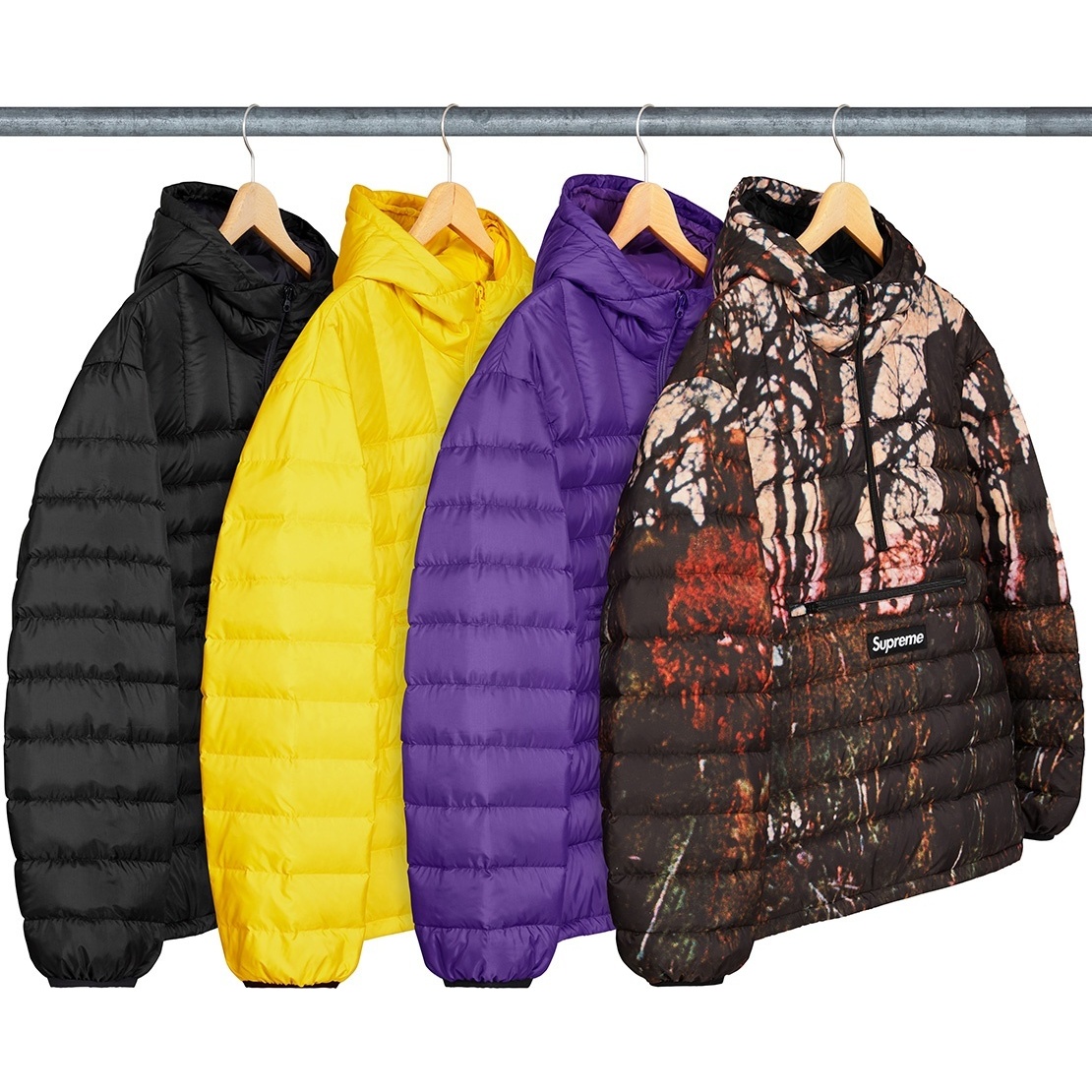 て*ん様 Supreme 25fw micro down jacket silv Supreme Micro Down Half Zip Hooded Pullover (FW25) Black Men's