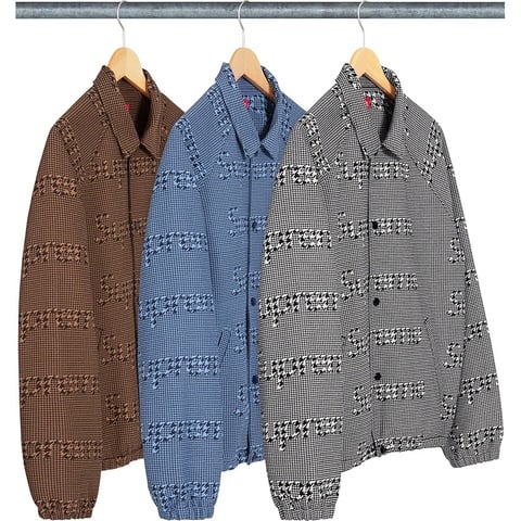 Supreme オンブレ　チェック　ジャケット　JACKET M Logo Houndstooth Logos Snap Front Jacket - Supreme