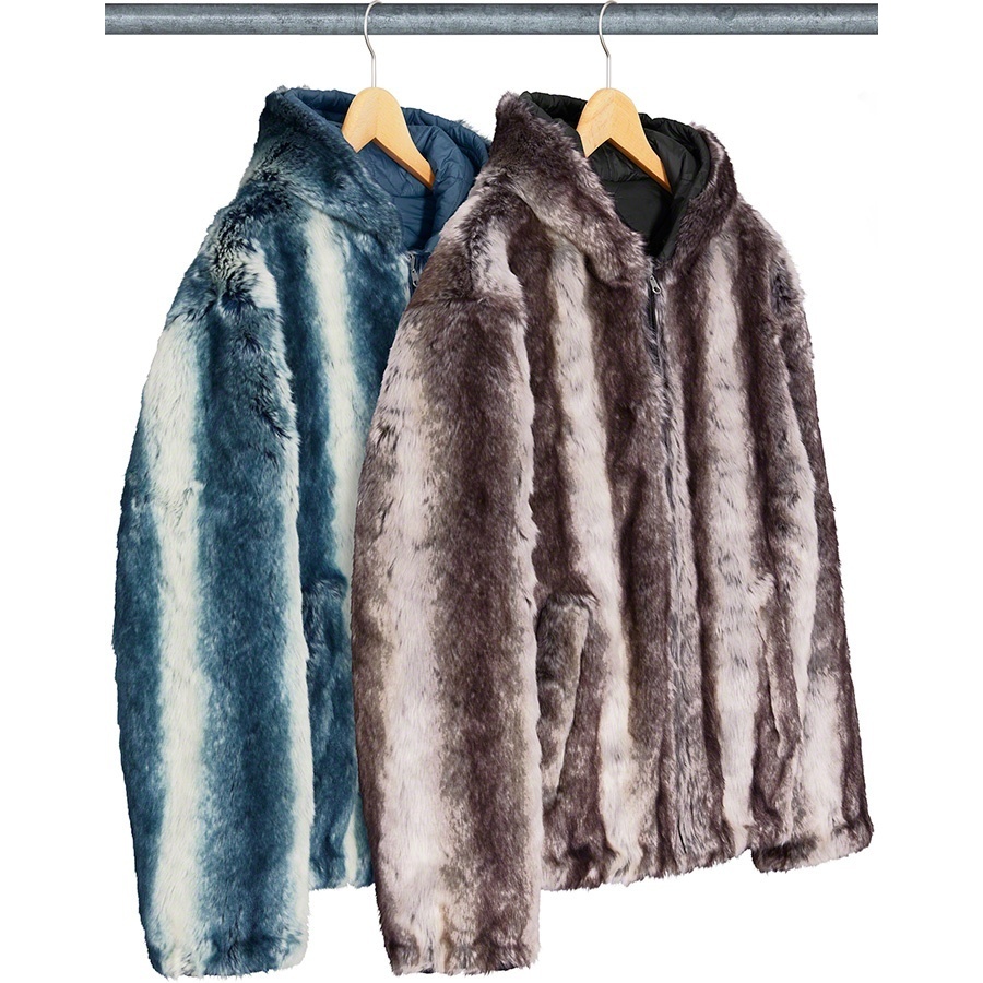 Faux Fur Reversible Hooded Jacket - Supreme