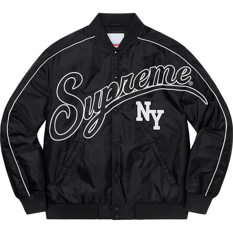 Supreme Contrast Script Varsity Jacket - Colorway