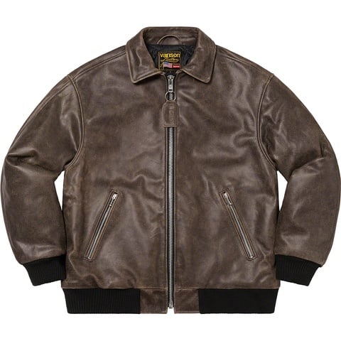 Supreme Supreme®/Vanson Leathers® Worn Leather Jacket - Colorway