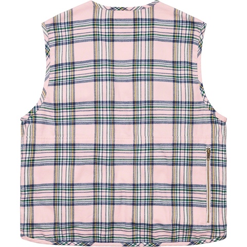 トップス supreme 20AW / Tartan Flannel Cargo Vest Supreme Tartan Plaid Flannel Zip Cargo Vest FW20 100% Cotton Men's