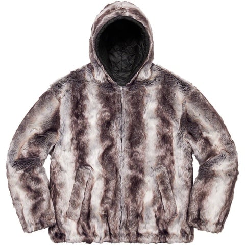 Faux Fur Reversible Hooded Jacket - Supreme
