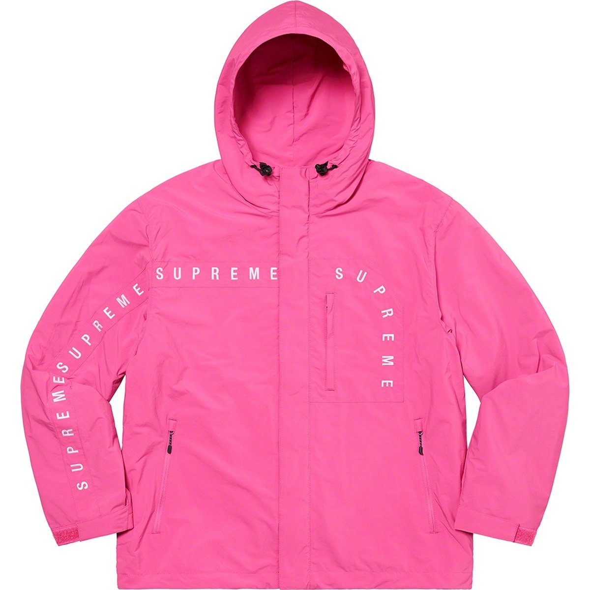 Supreme Curve Logos Ripstop Jacket (FW20) - $168