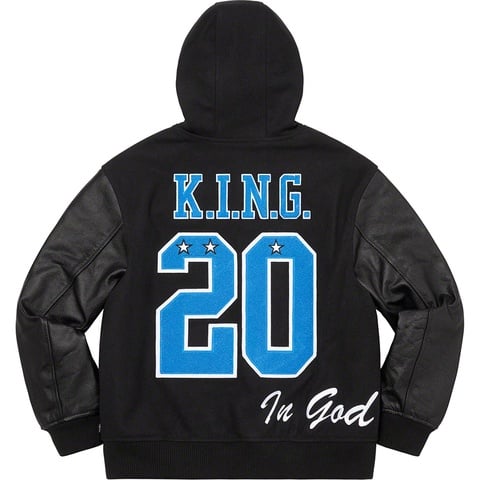 King Hooded Varsity Jacket - fall/winter 2020 - Supreme King Hooded Varsity Jacket - fall/winter 2020 - Supreme