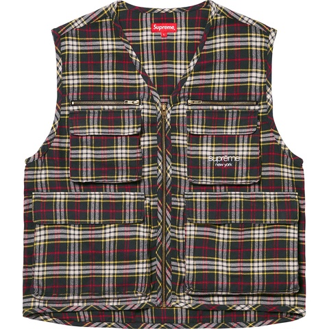 トップス supreme 20AW / Tartan Flannel Cargo Vest Tartan Flannel Cargo Vest - fall/winter 2020 - Supreme
