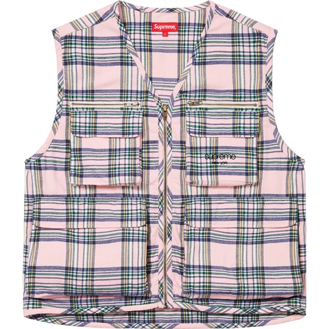 Tartan Flannel Cargo Vest - fall/winter 2020 - Supreme