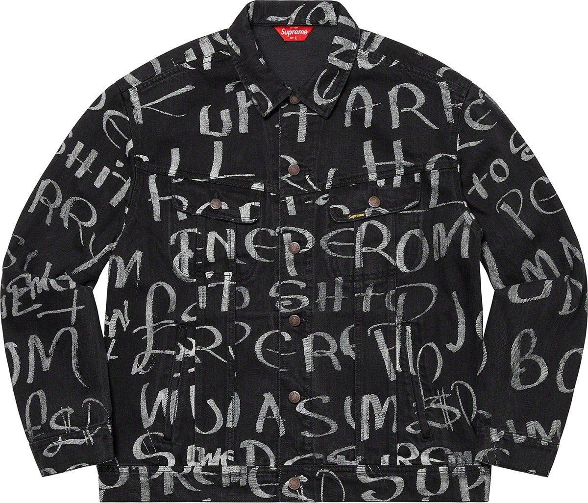 Supreme Black ArkデニムTruckerジャケットBlue Supreme Black Ark Denim Trucker Jacket (FW20) - $218