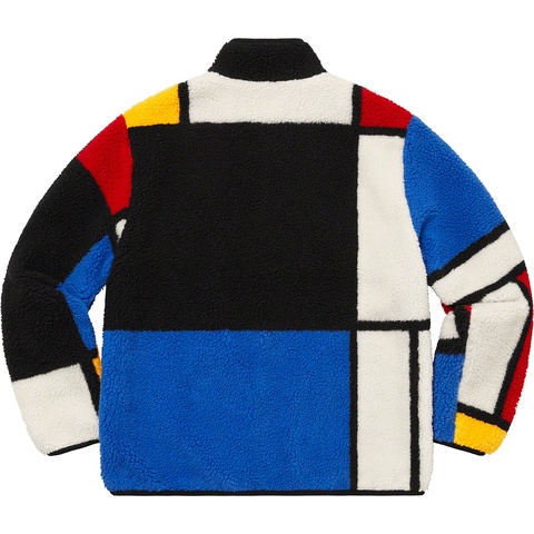 Supreme Reversible Colorblocked Fleece Jacket - Colorway