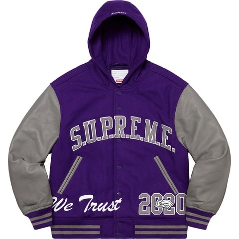 King Hooded Varsity Jacket - fall/winter 2020 - Supreme