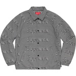 Supreme Houndstooth Logos Snap Front Jacket (FW20)