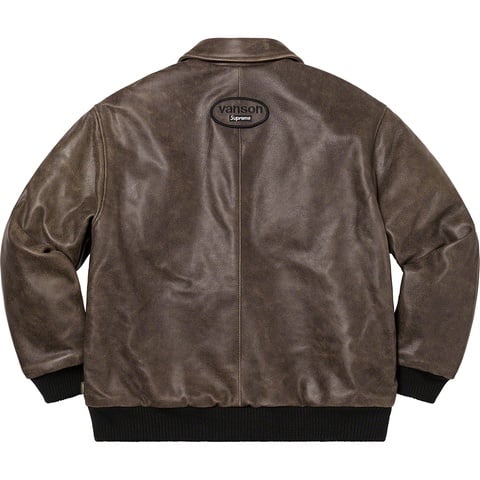Supreme Supreme®/Vanson Leathers® Worn Leather Jacket - Colorway