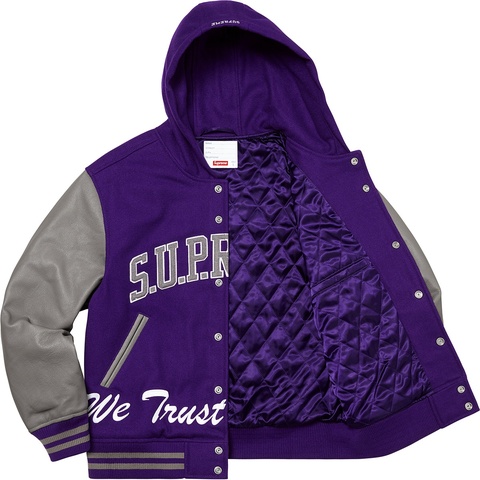 King Hooded Varsity Jacket - fall/winter 2020 - Supreme