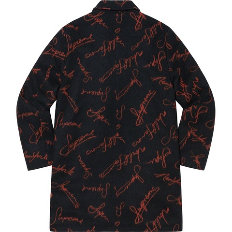 Supreme Script Logos Wool Overcoat - Colorway