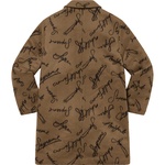Supreme Script Logos Wool Overcoat (FW20)