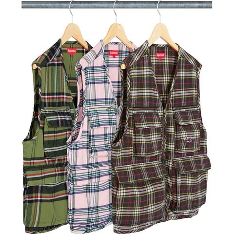 Tartan Flannel Cargo Vest - fall/winter 2020 - Supreme