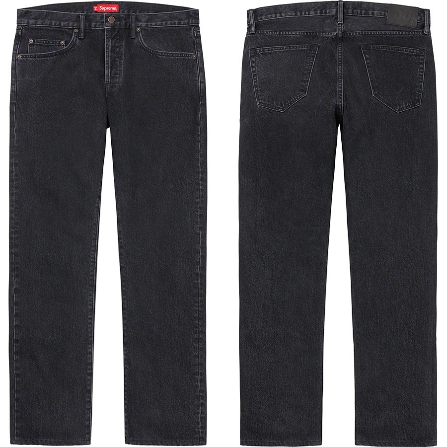 Supreme Stone Washed Black Slim Jean (fall/winter 2020) - $148.00