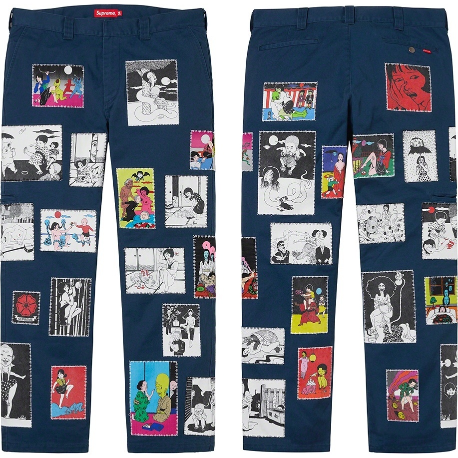 Supreme Toshio Saeki/Supreme Work Pant (fall/winter 2020) - $258.00