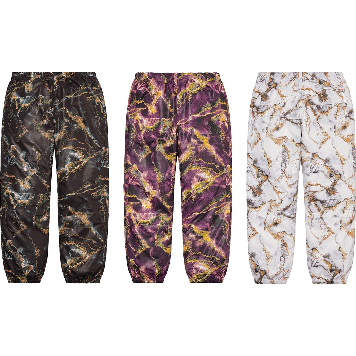 Supreme Marble Track Pant (fall/winter 2020) - $128.00