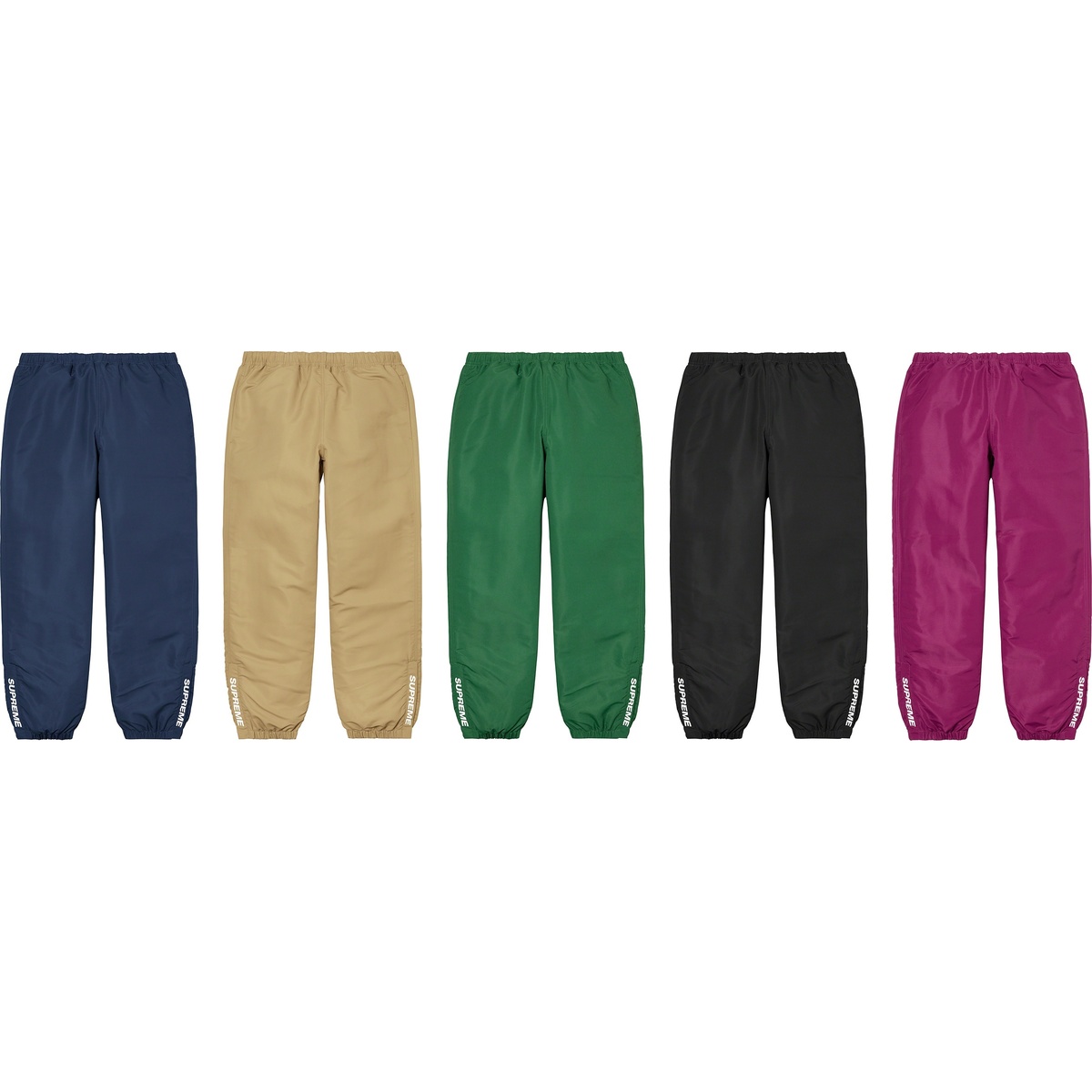 Supreme Warm Up Pant Green シュプリーム L Contrast Zip Warm Up Pant - spring/summer 2025 - Supreme