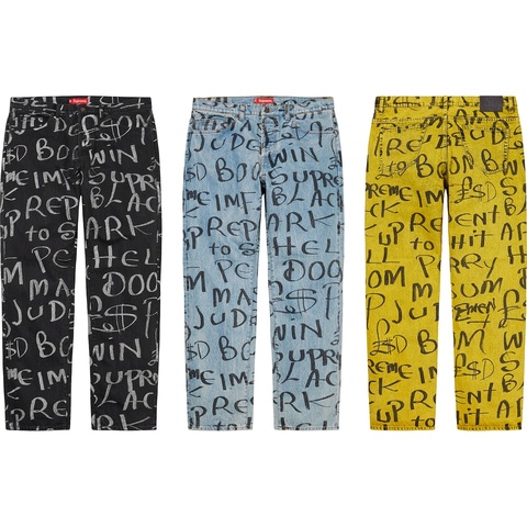Supreme Black Ark Regular Jean - $168.00