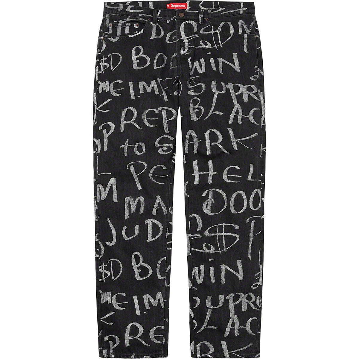 Supreme Black Ark Regular Jean (FW20) - $168