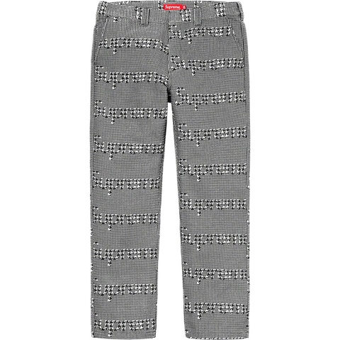 パンツ supreme Houndstooth Logos Pants Work Pant - fall/winter 2020 - Supreme