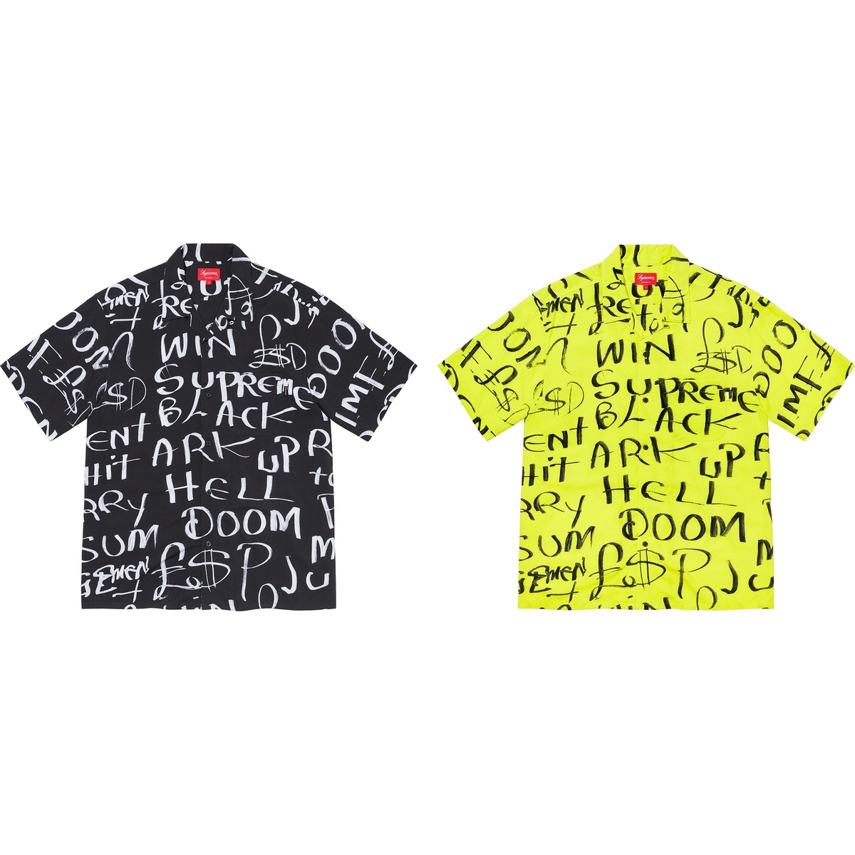 Supreme Lee Scratch Perry Black Ark Rayon S/S Shirt (fall/winter 2020) - $148.00