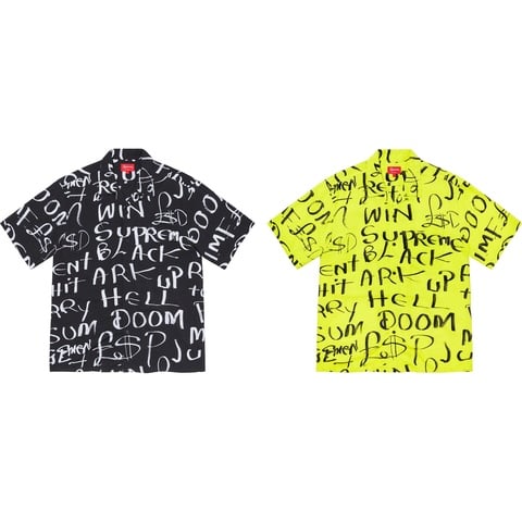 Black Ark Rayon S/S Shirt - fall/winter 2020 - Supreme