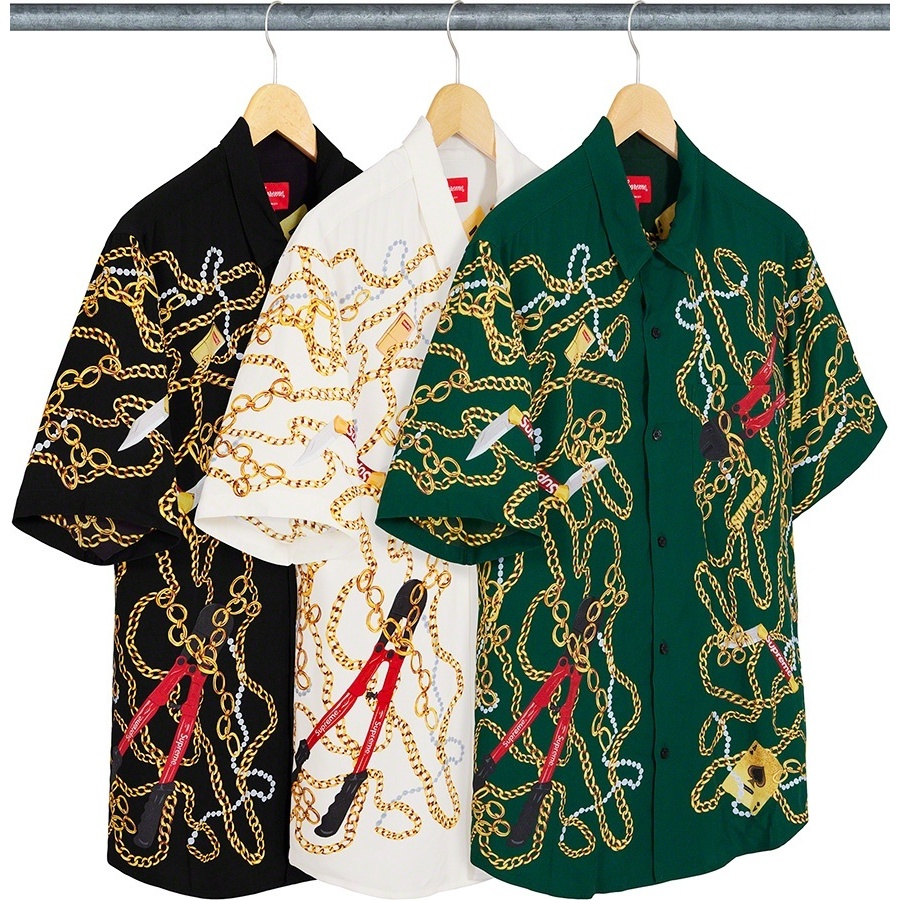 Supreme Chains Rayon S/S Shirt (fall/winter 2020) - $138.00
