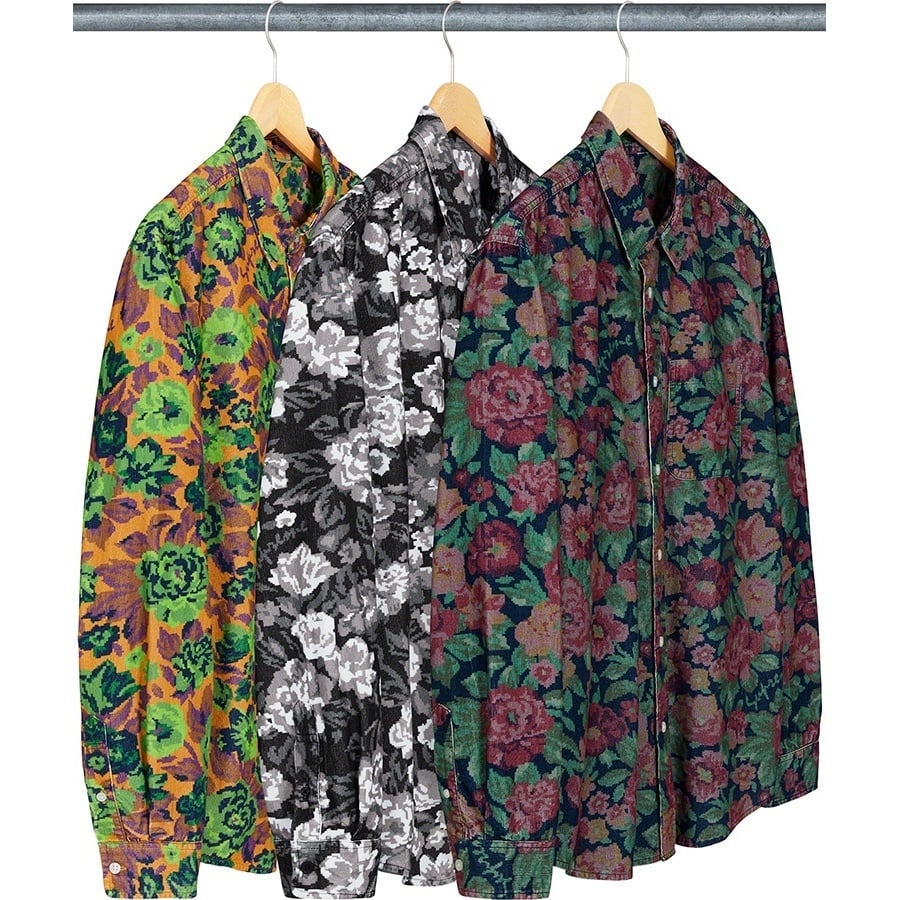Digi Floral Corduroy Shirt - SupremeCommunity