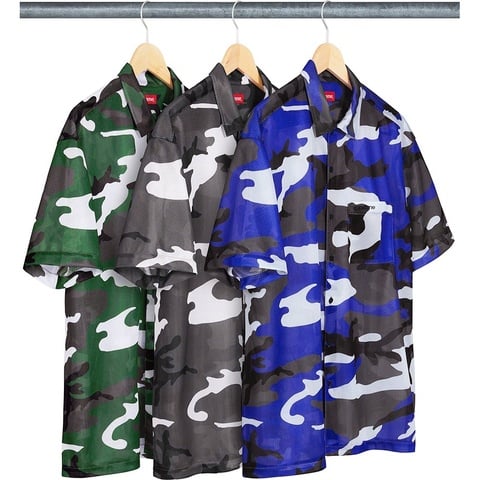 Supreme Camo Mesh S/S Shirt - $118.00