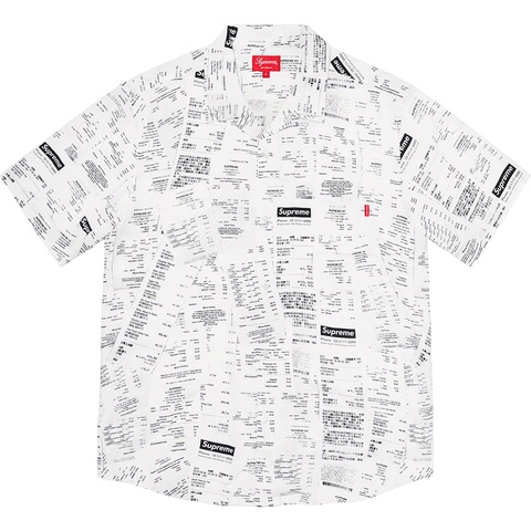 Supreme Receipts Rayon S/S Shirt - Colorway