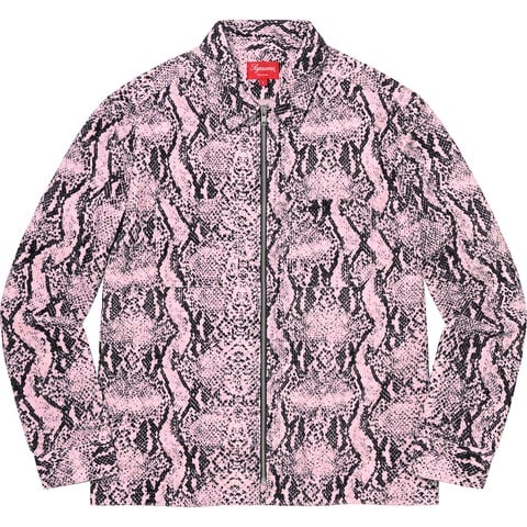 Snakeskin Corduroy Zip Up Shirt - fall/winter 2020 - Supreme
