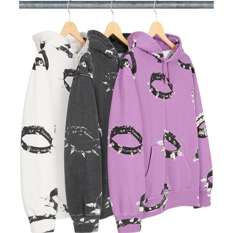 Studded Collars Hooded Sweatshirt - Supreme