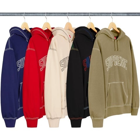 Supreme Big Stitch Hooded Sweatshirt - $158.00