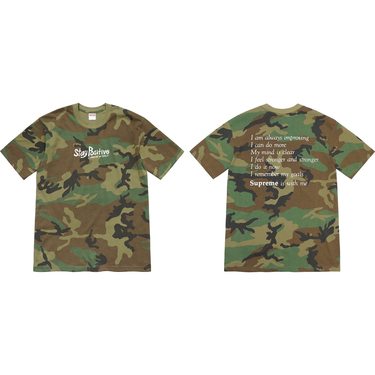 【20SS】Supreme Stay Positive Tee カモ柄 Lサイズ Stay Positive Tee - fall/winter 2020 - Supreme